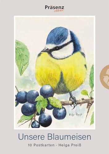 Unsere Blaumeisen: 10 Postkarten in Banderole aus Recycling-Papier