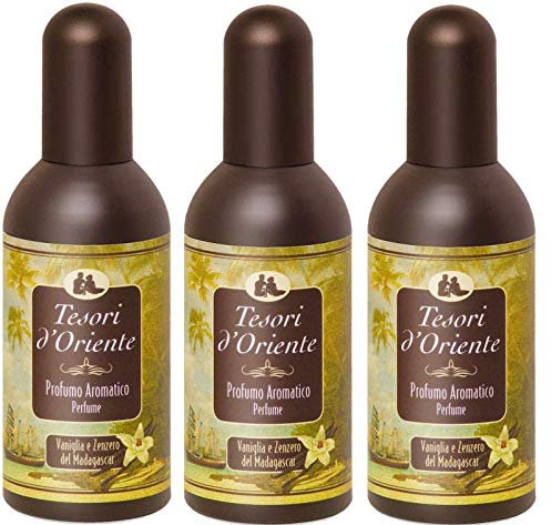 Tesori d Oriente Vanille & Ingwer Eau de Toilette, 3er Pack (3 x 100 ml)