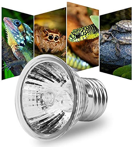 Zerodis 25W Reptile Heat Lamp Bulb, Heating Light Bulb with E27 Socket for Tortoise Sunbath, Heating Light Bulb Aquarium Sunbath Lamp Turtles Heat Emitter for Pet Reptile