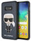 CG MOBILE Karl Lagerfeld Schutzhülle für Samsung Galaxy S10 Lite, PU Leder, Iconic Karl geprägt, PC/TPU, Blau, KLHCN65ICGBK