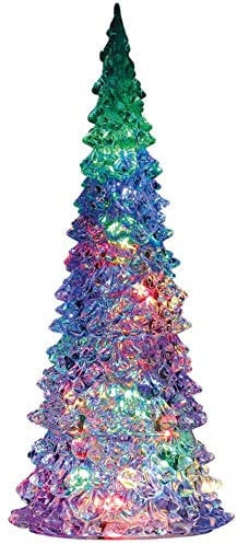 Lemax - Albero illuminato con cristalli, 4 colori cambiabili e trasformazione del colore, XL, B/O (4,5 V)