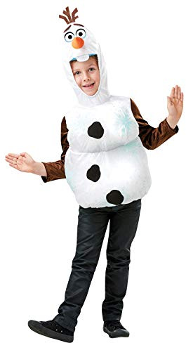 Rubie's Official Disney Frozen 2, Olaf Snowman Tabard, Childs Costume Top, Size Medium Age 5-6 Years
