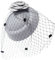 Ro Rox Ruby Rosen Vintage Retro 40er 50er Jahre Fascinator Hochzeit Party Hut - Grau