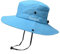 Anvevkn Damen Faltbarer Sonnenhut UV Schutz Sommerhut Wanderhut Fischerhut Gartenhut Wasserdicht Outdoor Buschhut mit Verstellbare Kinnband S-Blau