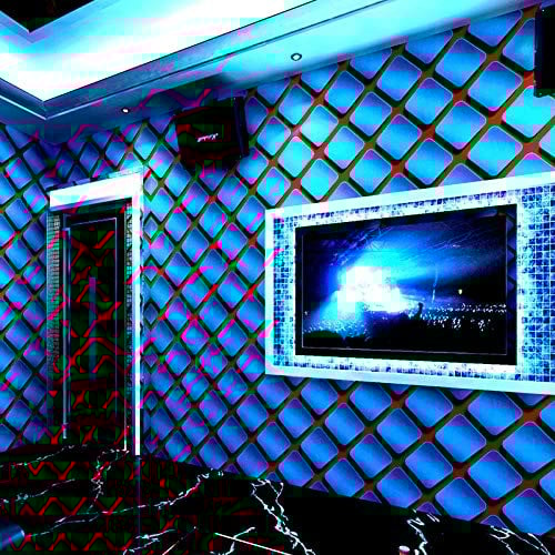 3d Persönlichkeit Mode Glitzer Tapete Bar Hotel Phantasie Ballsaal Box Thema Raum Tapete-Rot Blau
