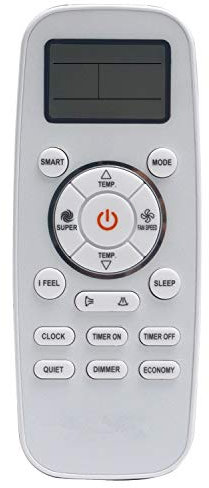 VINABTY Mando a Distancia de Repuesto para Hisense DG11L1-01 DG11L1-03 DG11L1-04 Air Conditioning AC A/C Remote Controller CA35YR03 CA35YR03G AN20DBG AS-09UR4RYDDJ01G AS-09UR4RYRCA01G AS-09UR4SDC