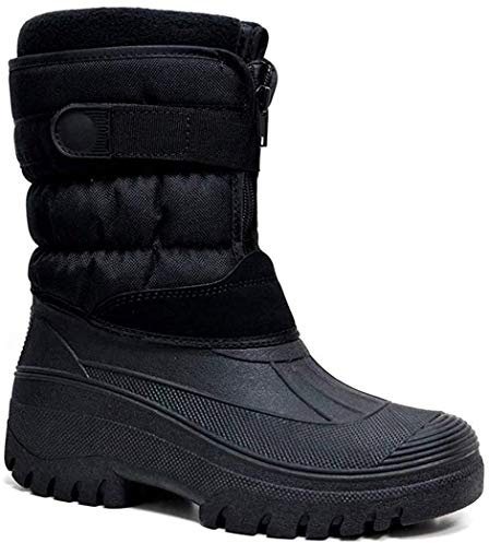 Groundwork LS87 Womens Muckers Mukker Stable Winter Waterproof Lined Snow Boots (Black V, 4 UK, Numeric_4)