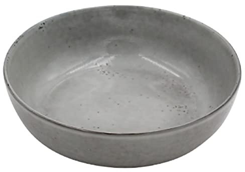 Tiefer Teller Pearl Keramik Grau 20cm Country Home Landhaus Natural Living Suppenteller Suppenschale Schale