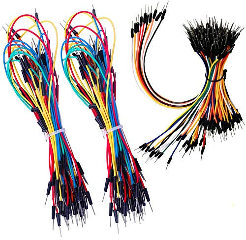 HUAZIZ 3 x 65Stk. Jumper Wire Kabel Male Male Steckbrücken, Breadboard Jumperkabel Wiederverwendbare Farbige Drähte für Steckbrett