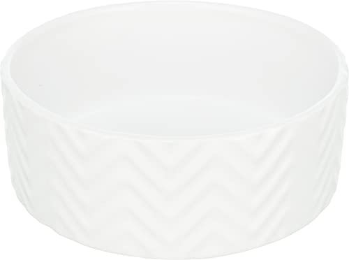 TRIXIE Gamelle, en céramique, 1,6 l/ 20 cm, Blanc - 25025
