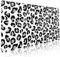 White Leopard Print Gaming Mouse Pad XXL Cute Grey Cheetah Texture Extended Big Large Desk Mat Non-Slip Rubber Base Stitched Edge Long Keyboard Mousepad for PC Computer laptop,35.4×15.7 in