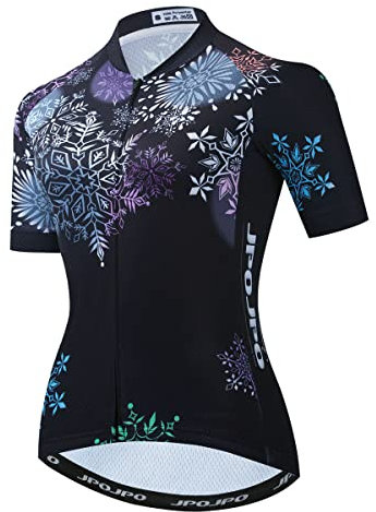 Fahrradtrikot für Damen, kurzärmelig, Fahrradbekleidung für Damen, Radfahrer, Biker, MTB, Radfahrer, BMX, Road, Mountainbike, U0045, XXL