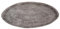 EGLO LIVING Dekoschale Forleyet, elegante Schale zum Dekorieren, flacher Dekoteller handmade aus Aluminium in Nickel-Antik, Metallteller 30,5 x 27,5 cm