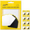 ZEFFFKA 9PACK Kleider-Flicken zum Aufbügeln für Innen und Außen Stärkster Kleber 100% Baumwolle Verschiedene schwarz Weiß Farben Reparatur-Dekorationsset 12 Stück Größe 3 x 4-1/4 (7,5 cm x 10,5 cm)