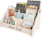 MAMOI® Personalisierte bücherregal mit Namen für Kinder, Bücherkiste für kinderzimmer, Book Shelf, Buchregal, Wandregal kinderregal, Kinderbücherregal aus Holz, Kindermöbel für Kind