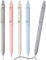 Relota 5 Stück Kugelschreiber Set 0.5mm, Einziehbare Aesthetic Stifte, Schwarze Tinte Gel Kugelschreiber, Ballpoint Pen, Glatte Schreibstifte Gelstift für Schule, Büro, Zuhause Geeignet (Morandi)