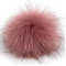 10 Stück 8cm Kunstfell Pompon Fellbommel Pompon Bommel für Mützen Beanies Fellbommel Fellpompon Künstlicher Haarball für Tasche Anhängern Schlüsselanhänger Dekoration Bekleidung Zubehör -Dunkelrosa
