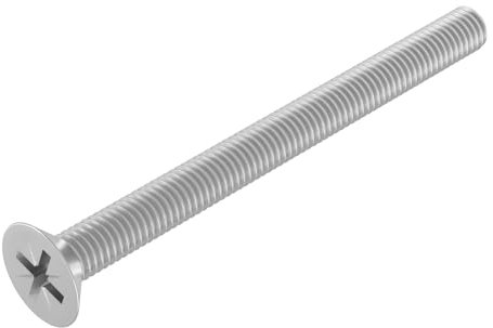 SECCARO Senkschraube M6 x 70 mm, Edelstahl V2A VA A2, DIN 965, Kreuzschlitz/PZ, Vollgewinde, 20 Stück
