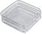 Lot de 3 racks à air empilables en acier inoxydable - Pour friteuse à air chaud - Accessoires carrés pour friteuse à air - Casseroles à pression Ninja Foodi - 8 l