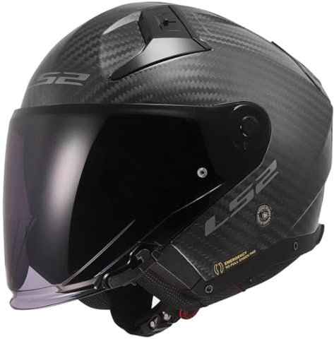 LS2, Jet-Motorradhelm INFINITY II CARBON Matt Carbon, L