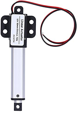 Linearmotor 12V 50mm, Linearantrieb Spindelantrieb Modellbau Elektrischer Lineartechnik Aktuatoren Interner Endschalter, für Elektrische Türöffner Hubtische (Hub 50 mm-8 mm/s-70 N)