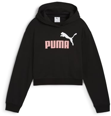 Puma Mädchen ESS 2 Color No. 1 Logo​ Short Length Hoodie TR G Kapuzenpullis, Puma Black,