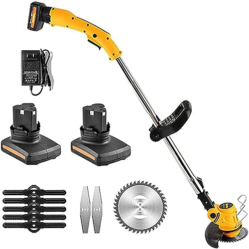 BDCXUX hand mower cylinder mower cheap lawn mowers Electric Lawn Mower, Home Lithium Battery Lawn Mower, Weeder Multifunctional Lawn Trimmer For Garden