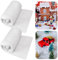 REFORUNG 2 Pcs Weihnachten Schneedecken Set Künstliche Schneedecke Gefälschte Weiße Flauschige Kunstschnee-Decke Dicke Künstliche Schneematte für Weihnachten Dorf Hintergrund Dekorationen (240 x90CM)