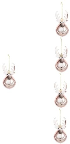 PRETYZOOM 10 STK Weihnachtsglocken Christbaumkugeln Weihnachtsbaum-anhänger Layout-zubehör Für Weihnachtsszenen Elch Hängende Ornamente Weihnachtsbedarf Urlaub Anhänger Elch- Plastik