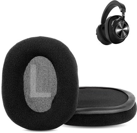 XRHTONG Soft fabric Earpads Replacement Compatible with Bluedio T6 T6S T6C T7 T7+ Headphones Ear pads Cushion(Soft Fabric/High Density Foam)