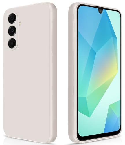 GiiYoon Hülle für Samsung Galaxy A16, Weiß | Silicone Case, Seidig Weiches Gefühl, Stoßschutz, Kratzfest, Mikrofaser-Innenfutter