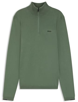 BOSS Men's K_Ever-x Qz Knitted_Sweater, Dark Blue, XS