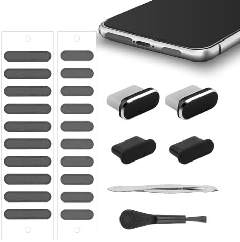 8 Stück USB C Staubschutz Set für iphone,Schutz Handy Ladebuchse Dust Ladeanschlussschutz Lautsprecher,4 Stück Ladebuchse Staubschutz,2 Sätze Lautsprecher Staubschutz,2 Stück Ladeanschluss Reiniger