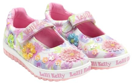 Lelli Kelly Eloise Dolly LK4911 Chaussures en toile à paillettes Motif fleurs