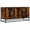 HETFTJN Tv Stand Tv Schrank Sideboard Tv Lowboard Fernsehschrank - TV-Schrank Räuchereiche 100x35x50 cm Holzwerkstoff und Metall für Wohnzimmer Badezimmer Flur Küche