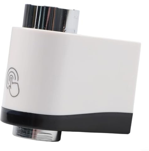 Intelligenter Sensor, Wassersparer, Dual-Infrarot-Wasserhahn-Aufsatz mit Erkennung der Unterseite, automatische Abschaltung für Küche, Badezimmer, Waschbecken (schwarz + weiß)