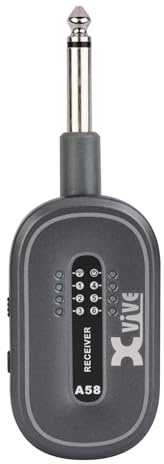 XVive A58 Wireless Guitar System – Receiver (Empfänger) für Gitarre & Bass, 5,8 GHz, geringe Latenz