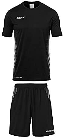 Uhlsport Kinder Score Trikot&Shorts Kit, schwarz/Weiß, 116