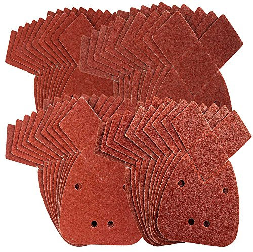 Defender Tools 40 Mouse Sanding Sheets to Fit Black and Decker Detail Palm Sander All Grades 40 Mixed Grit Pack 40 60 80 120 Grits