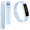 Wigento Für Fitbit Alta HR Kunststoff/Silikon Armband für Frauen/Größe S Light Blue Uhr