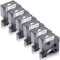 6x XemaX Schriftbänder Kompatibel für Dyno Etikettenband 12mm x 7m D1 45013 A45013 S0720530 für Dyno Beschriftungsgerät Dyno Label Manager 160 280 210D 360D 420P LabelPoint 100 200, Schwarz auf Weiß