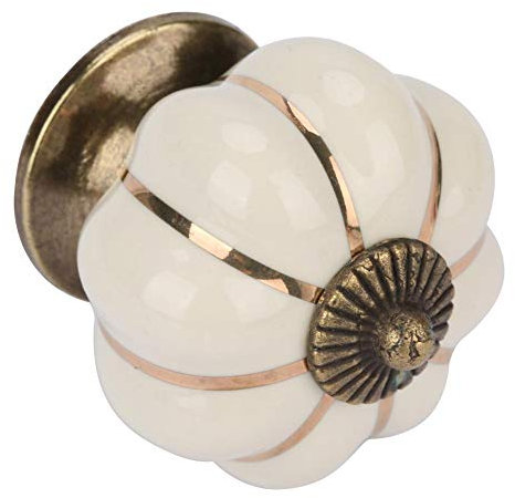 Keramik Knöpfe Vintage niedlich Kabinett Schublade Griffe zieht Griff für Schrank Kommode Küchenmöbel oder Kinderzimmer(Beige)