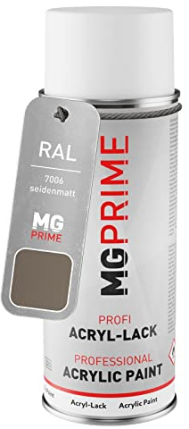RAL 7006 Gris beige / Beige grey mat satiné, bombe de peinture acrylique | bombe aérosol 400 ml, à séchage rapide