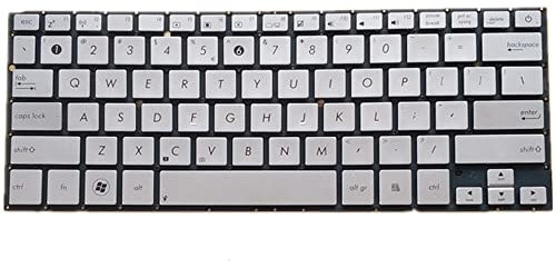 Replacement Clavier d'ordinateur Portable pour for ASUS ZENBOOK UX31 UX31A UX31E UX31LA Couleur Argent États-Unis Version