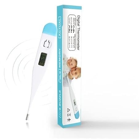 Digital Thermometer, Oral Underarm Rectal Temperature Thermometer for Adults,Children & Babies