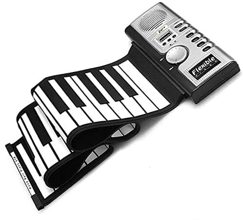 Lychee portátil 61 llaves rueda para arriba flexible suave piano MIDI del teclado plegable Electronic Piano Instrumentos Musicales