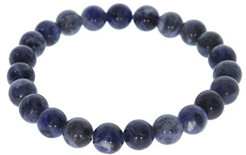 Sodalith Kugel Schmuck Stretch Armband 8mm - 8S205 - individuelle Größe DisplayLength 17