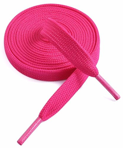 VSUDO Cordones de Zapatos Planos 9mm de Tejido Fino - Cordones Dobles para Zapatillas y Zapatos Deportivos