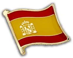 Clj Charles Le Jeune Pin's Drapeau Espagne Flottant - Drapeaux - qualité de finition - Epingle - Broche - Badge - PINS EUROPE