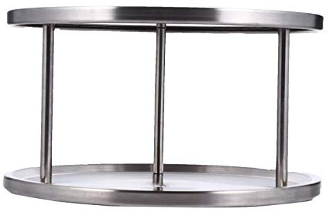 UPKOCH Veranstalter Tisch Eitelkeit Gewürze Dose Dessert Gewürz Regal Ständer Speise Halter Flasche Drehschrank Drehteller Teller Sushi Vitrine Behälter Restaurant Tablett Salatteller
